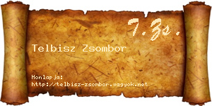 Telbisz Zsombor névjegykártya