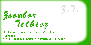 zsombor telbisz business card